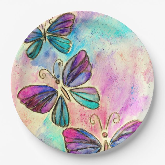 Butterflies Paper Plates (Front)