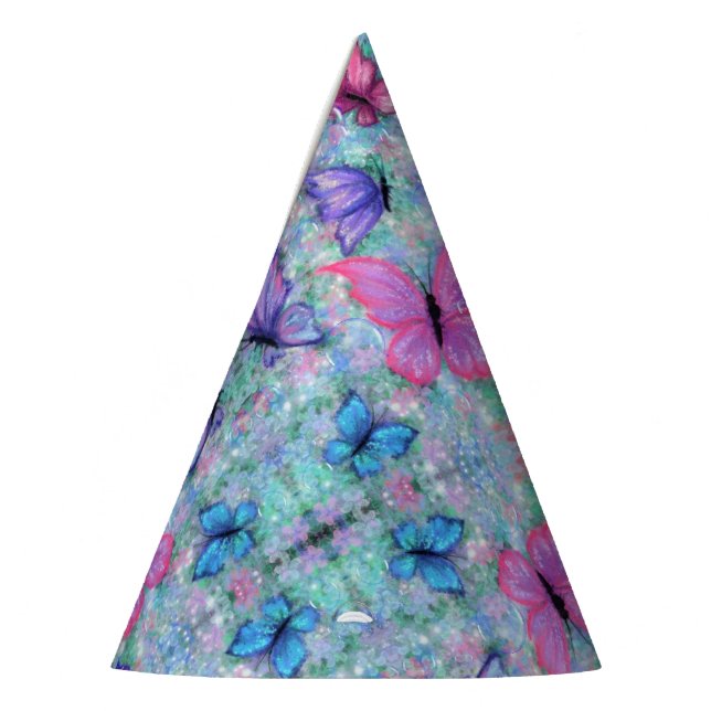 Butterflies Party Hat (Left)