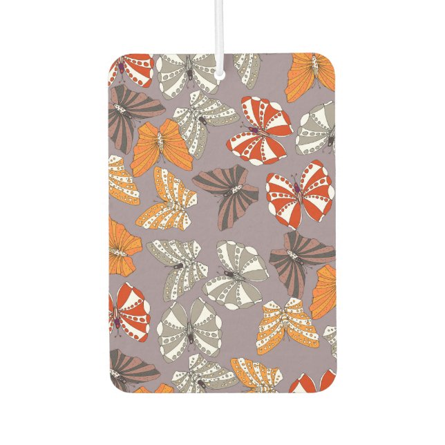Butterflies Pattern Car Air Freshener (Front)