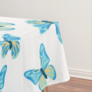 Butterflies Pattern Custom Colours Graphic Tablecloth