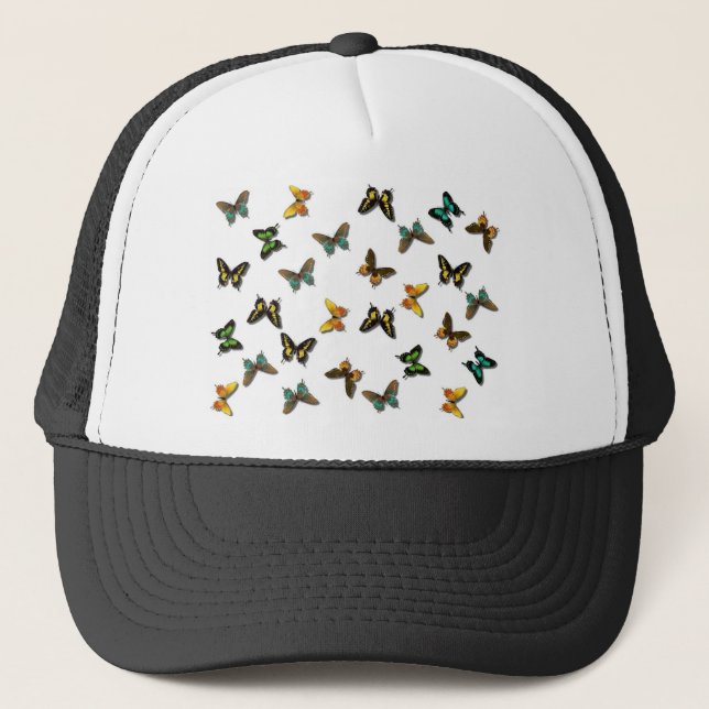 Butterflies Pattern Trucker Hat (Front)