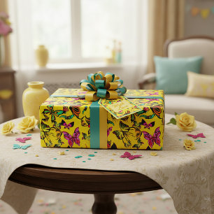 Butterflies pattern Wrapping Paper