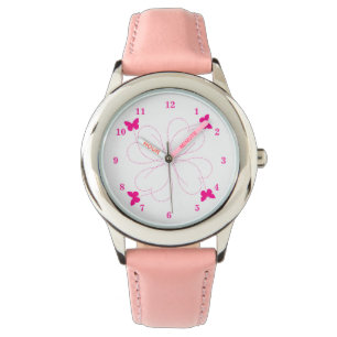Butterflies Pink Watch Gift - Spring