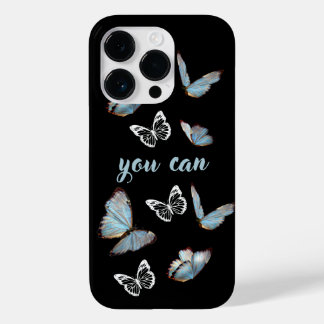 Butterflies Positive Change Quote iPhone Case