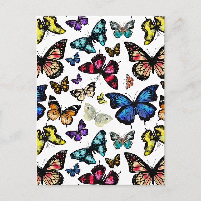 Butterflies Postcard (Front)