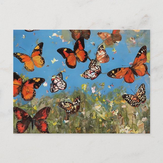 Butterflies Postcard (Front)