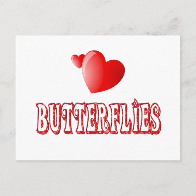 Butterflies Postcard (Front)