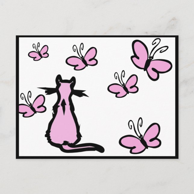 Butterflies Postcard (Front)