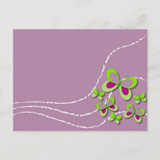Butterflies Postcard (Front)