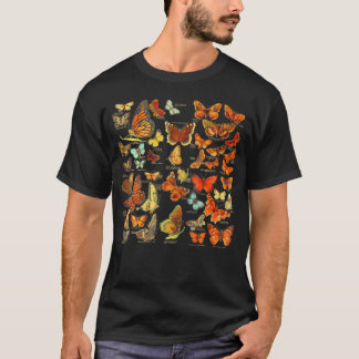 Butterflies Print Butterfly Collection Entomology  T-Shirt