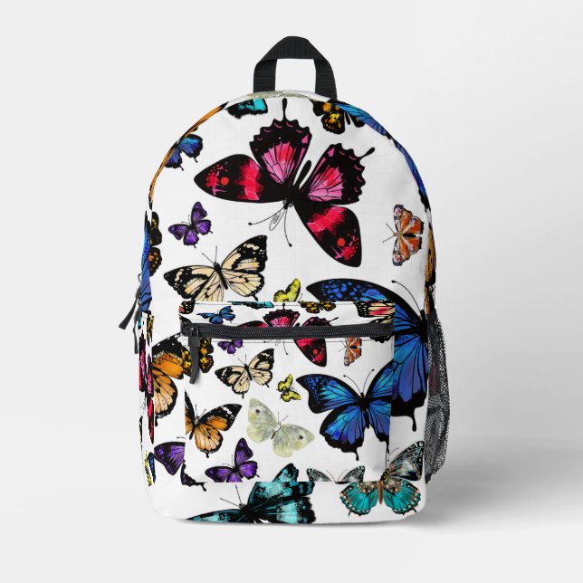 Butterflies Printed Backpack (Front)