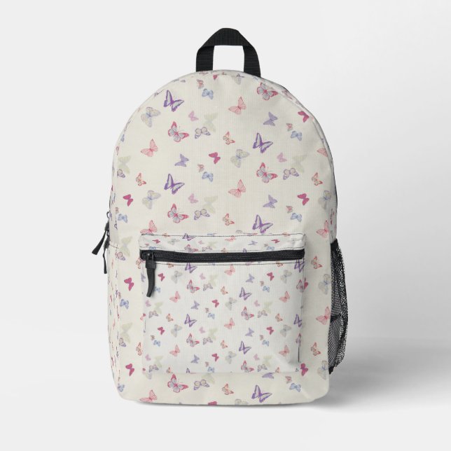 Butterflies Printed Backpack (Front)
