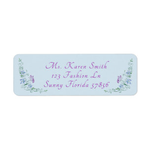 Butterflies Return Address Label