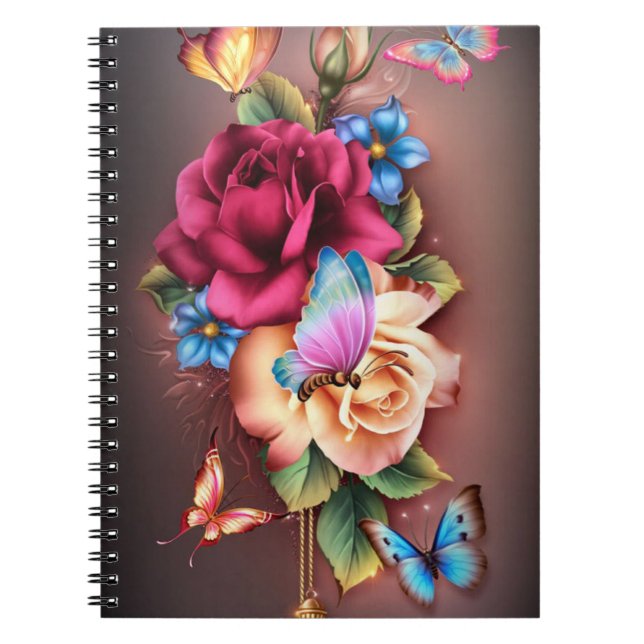 Butterflies & Roses Notebook (Front)