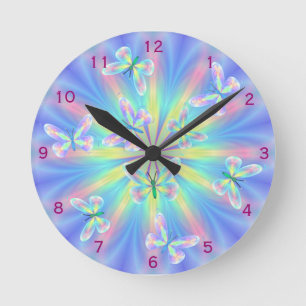 Butterflies round the clock! clock