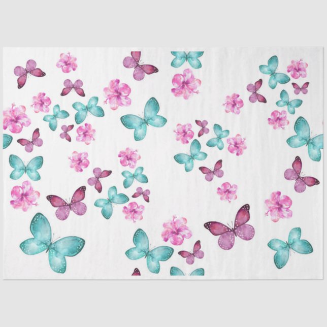 Butterflies Series Design 1 Tissue Paper (Front)