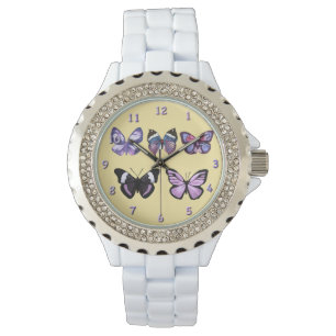 Butterflies series purple watch