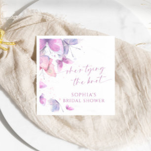 Butterflies She's Tying The Knot Bridal Shower Napkin