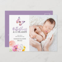 Butterflies Sip and See Baby Shower Invites