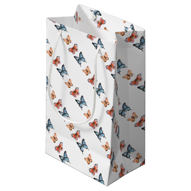 Butterflies Small Gift Bag (Front Angled)