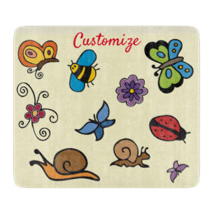 Butterflies Snails Insects Thunder_Cove Cutting Board