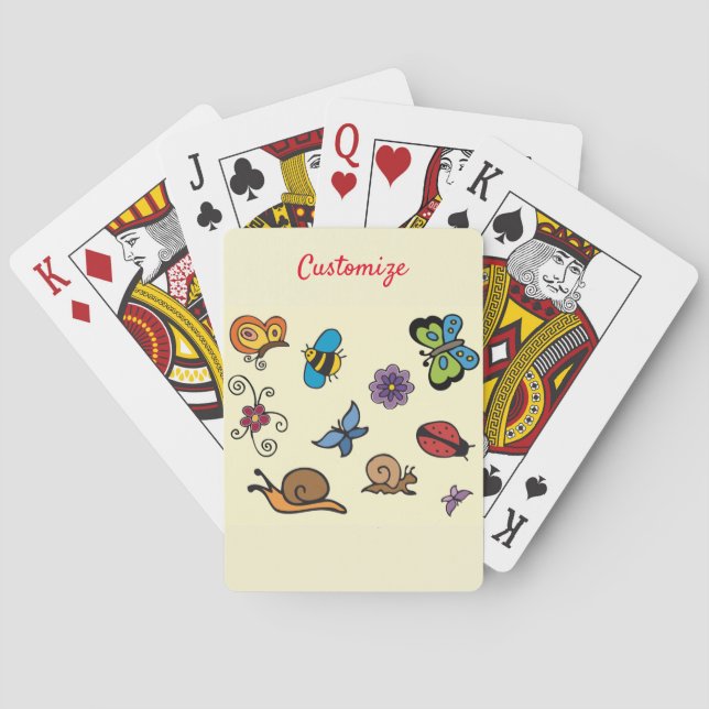 Butterflies Snails Insects Thunder_Cove Playing Cards (Back)