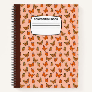 butterflies Spiral composition Notebook