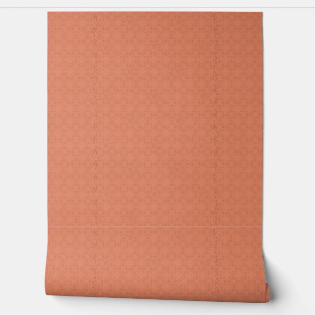 Butterflies & Swirl Designs orange Wallpaper (Unrolling)