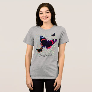 Butterflies T-Shirt Tri-Blend Shirt