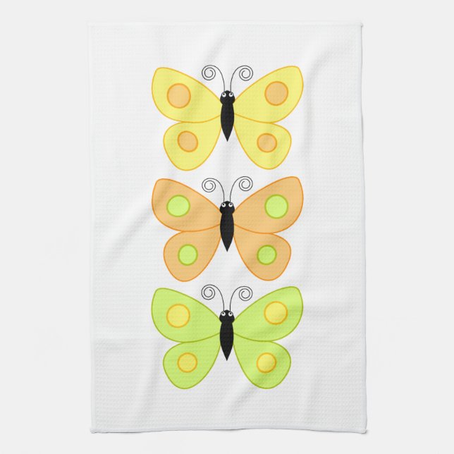 Butterflies Tea Towel (Vertical)