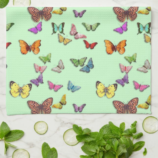 Butterflies Tea Towel (Folded)
