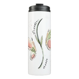 Butterflies Thermal Tumbler   Choose Freedom Quote