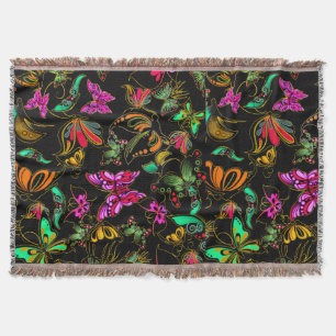 Butterflies Throw Blanket