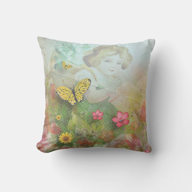 Butterflies Throw pillow (Front)