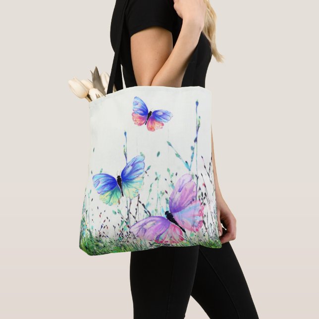 Butterflies Tote Bag (Close Up)