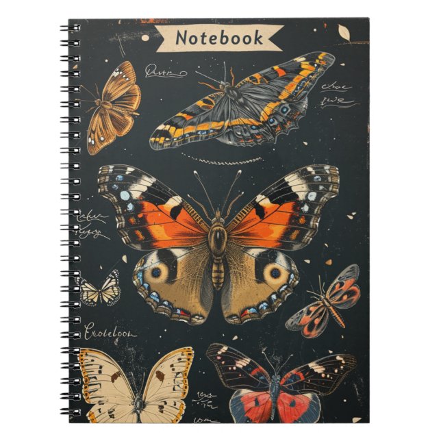 Butterflies Vintage Notebook (Front)