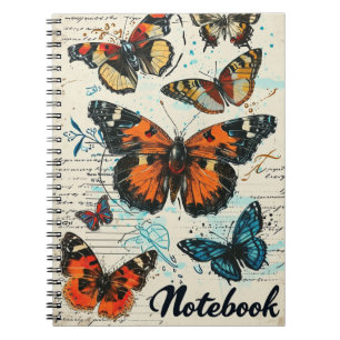 Butterflies Vintage Notebook