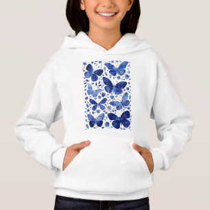 Butterflies Watercolor Blue