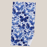 Butterflies Watercolor Blue