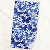 Butterflies Watercolor Blue