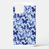 Butterflies Watercolor Blue