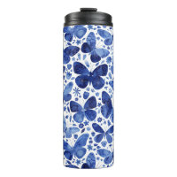 Butterflies Watercolor Blue