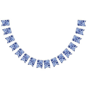 Butterflies Watercolor Indigo Blue Bunting