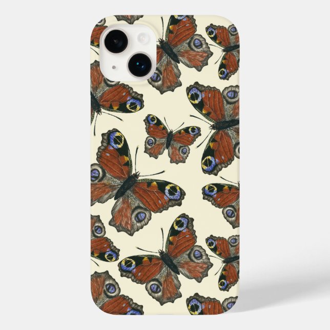 Butterflies watercolor pattern Case-Mate iPhone case (Back)