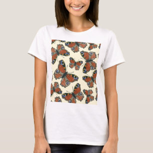 Butterflies watercolor pattern T-Shirt