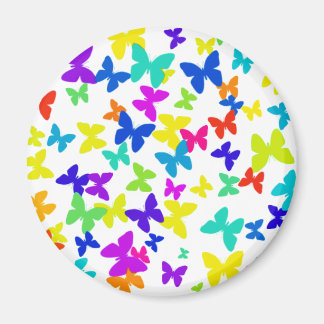 Butterflies White Magnet