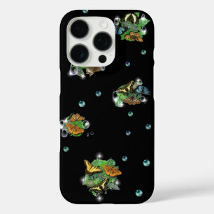 Butterflies with Leaf Raindrops Stars and Pearls iPhone 16 Pro Case
