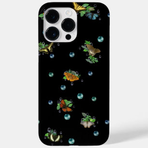 Butterflies with Leaves Raindrops Stars and Pearls Case-Mate iPhone 14 Pro Max Case