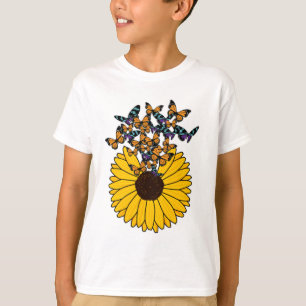 Butterflies with Sunflower T-Shirt