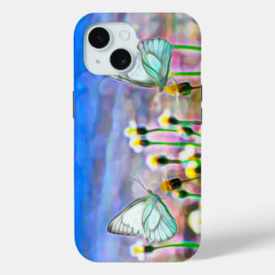 Butterflies Yellow Flower Blue Sky iPhone 15 Case
